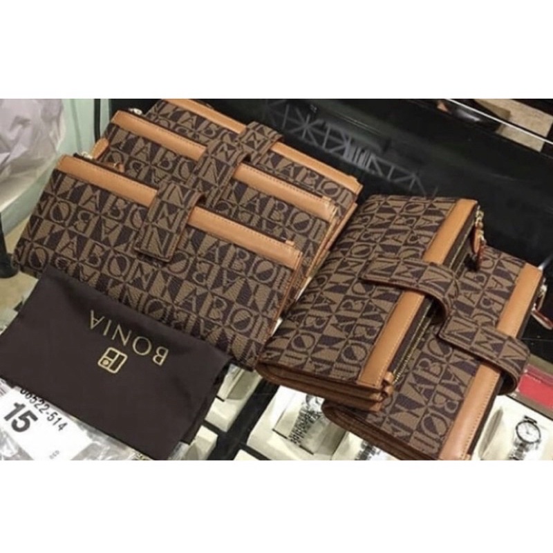 DOMPET BONIA LIPAT MONO COKLAT