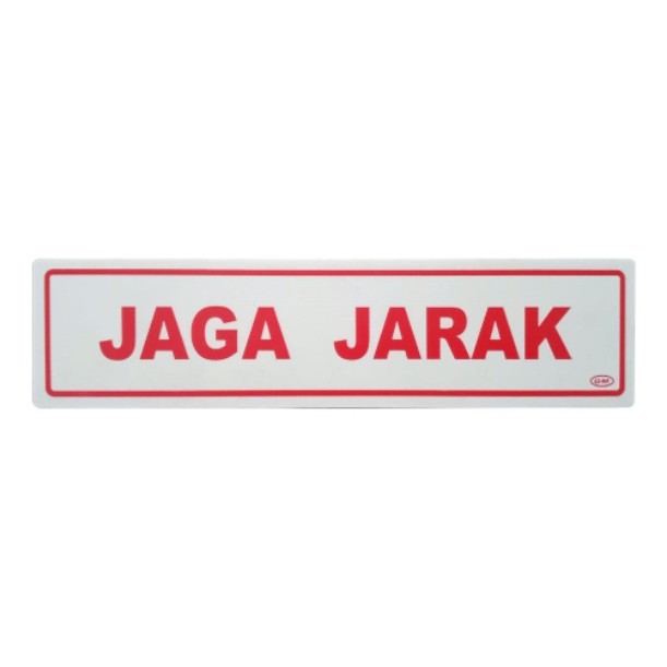 

GM LABEL JAGA JARAK UK. 5 X 20 CM