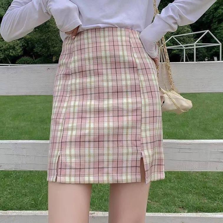 mini plaid skirt