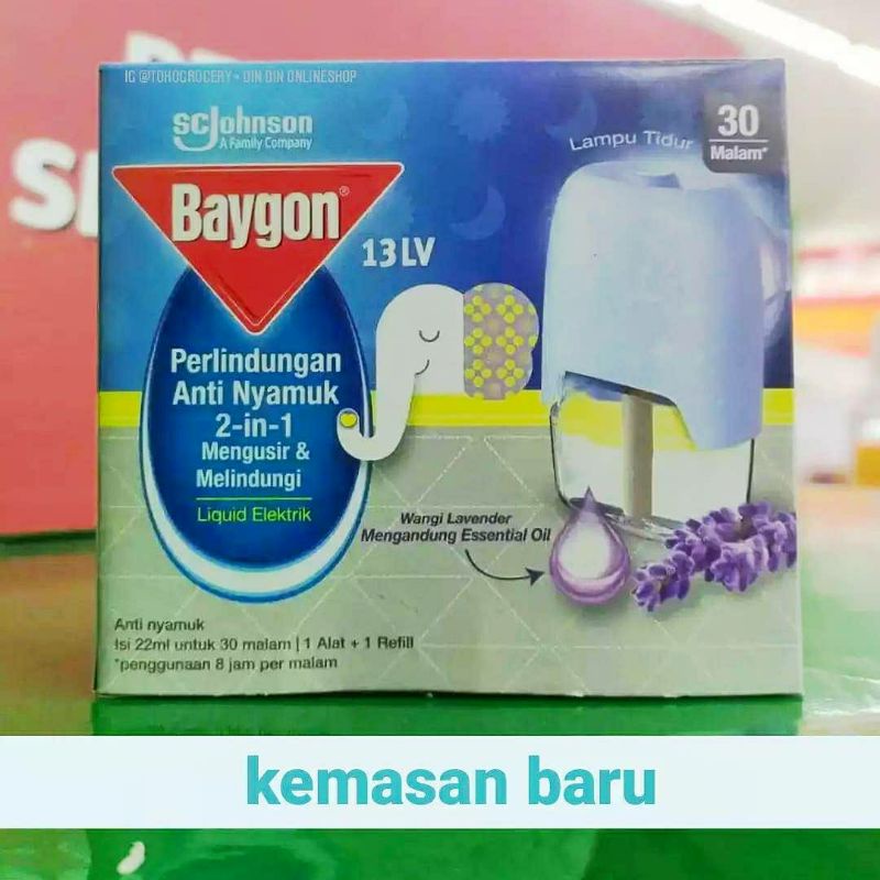 BAYGON LIQUID ELEKTRIK - Lavender - SET ALAT PEMANAS DAN REFILL