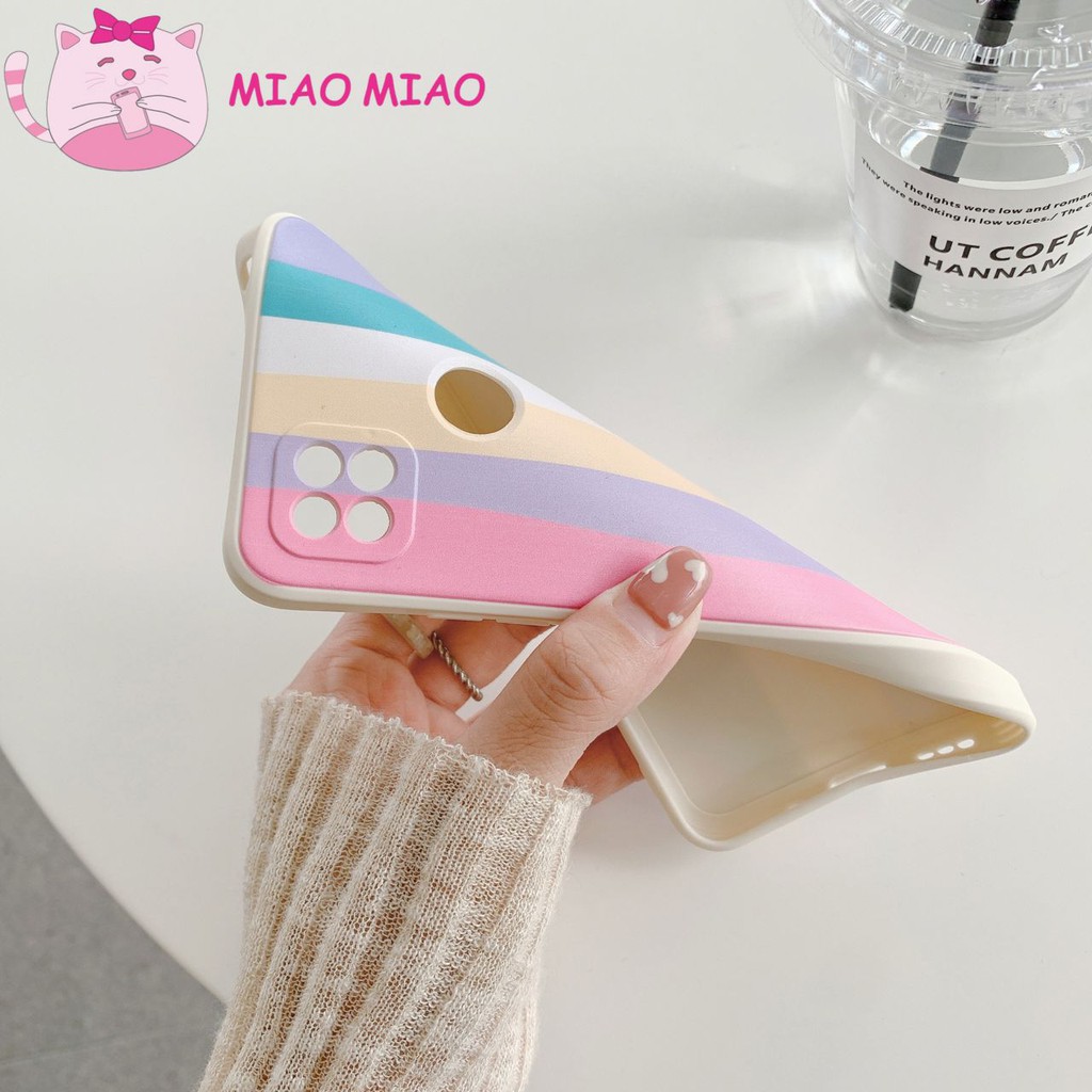 MIAO CASE PELANGI RAINBOW EDGE OPPO REALME A53 A33 A3S F9 A5S A7 A31 A9 A15S REALME C1 C2 C3 C20 C21-6