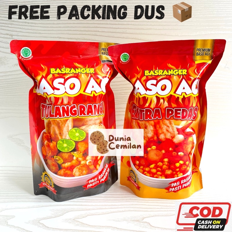 [TERMURAH!!] Baso Aci Basranger 200gr Extra Pedas &amp; Tulang Rangu