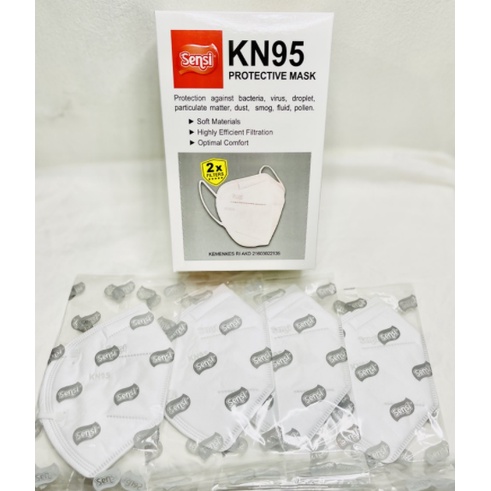 TERJANGKAU MASKER KN95 MERK SENSI ECER PER PCS