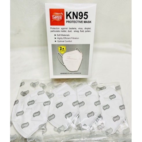 Masker KN95 Sensi per Box isi 20pc ORIGINAL EMBOST SENSI