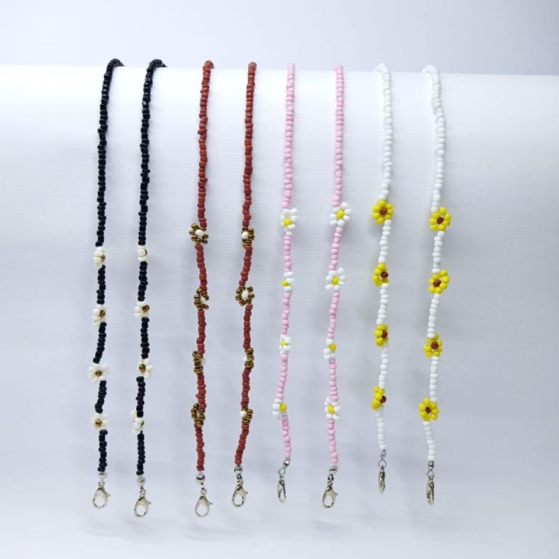 Strap masker manik manik