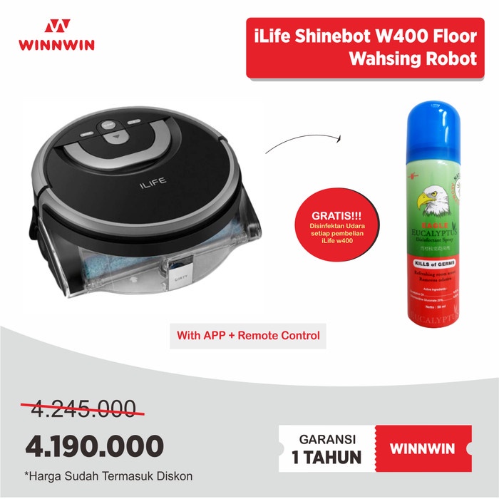 ILIFE W400 ROBOT PEMBERSIH LANTAI