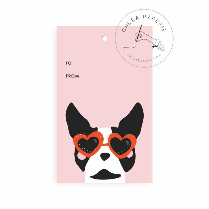 

Goodiebag Gift Tag / Terrier Heart Sunnies
