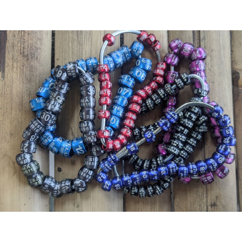 Ring Burung merpati perkutut model Donat. sudah Cetak Nama