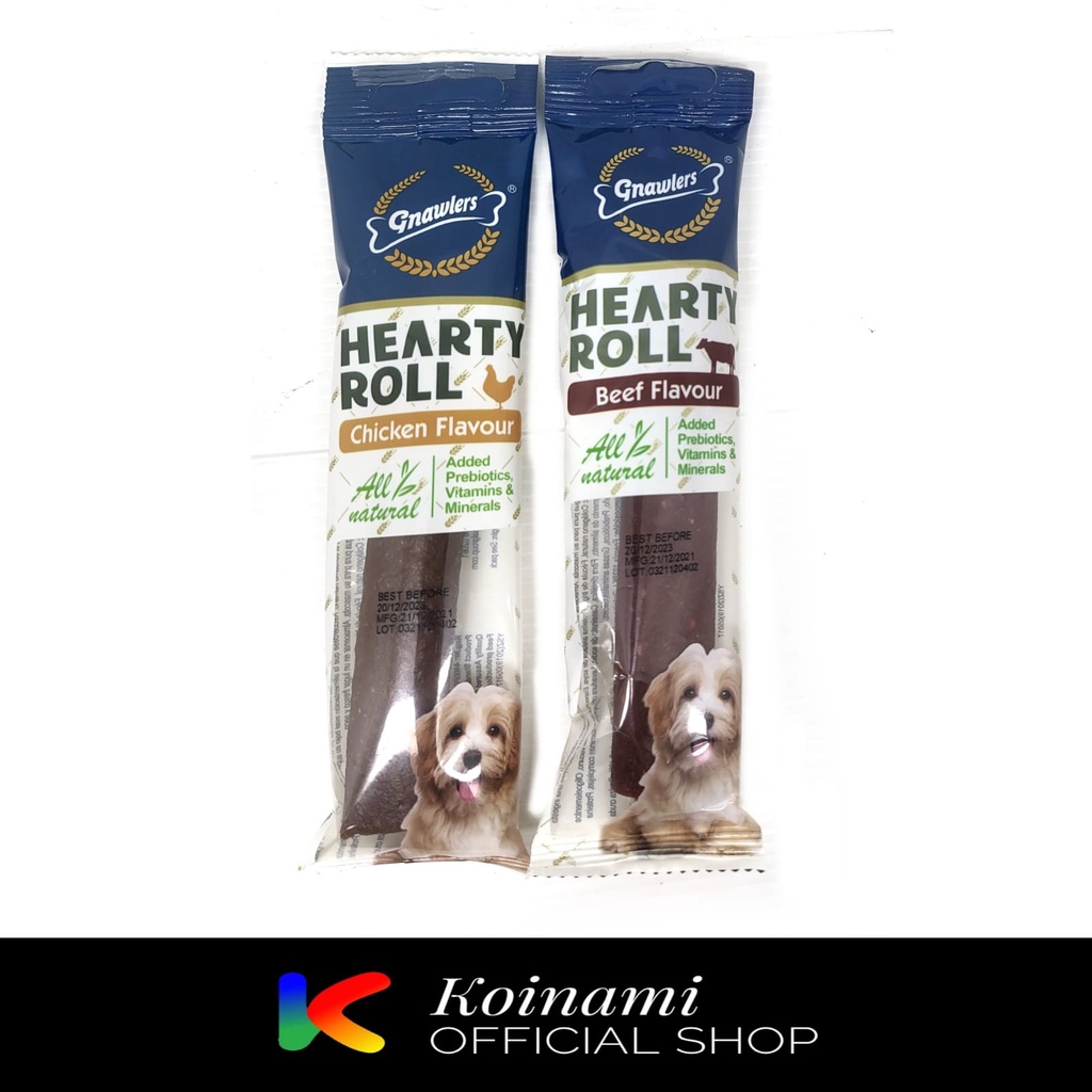 SNACK ANJING HEART ROLL / MAKANAN ANJING GNAWLERS