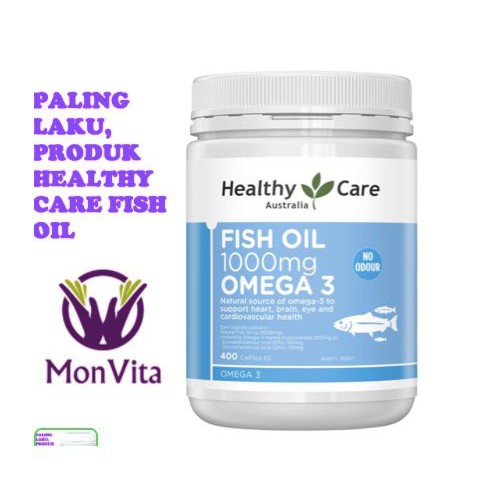Healthy Care Fish Oil 1000Mg 400 Capsules