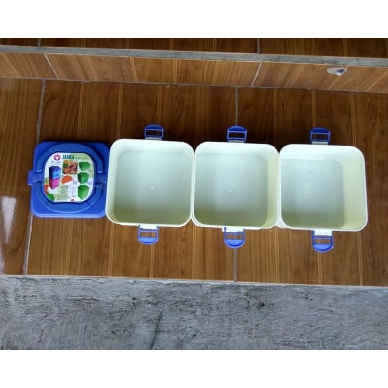 Sunlife Rantang Makan Food Carrier Sasha susun 4 Lunch Box Set