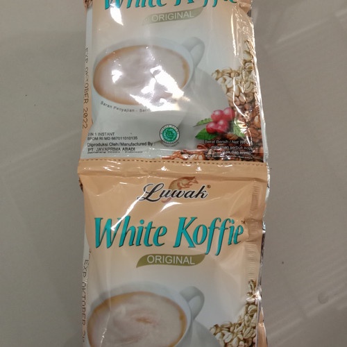 

Kopi Luwak White Coffee isi 10 Sachet Kopi Instan Kemasan