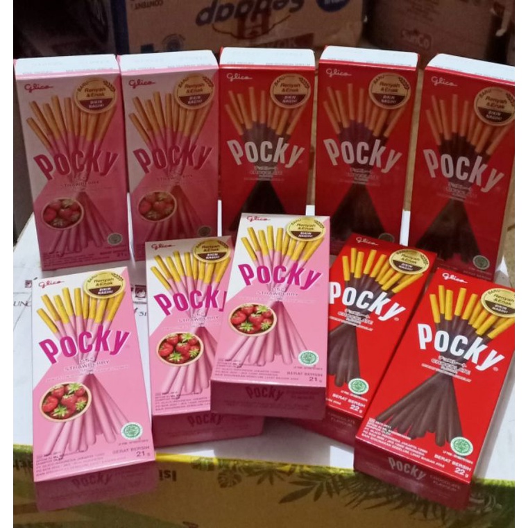 

pocky coklat dan stawbery