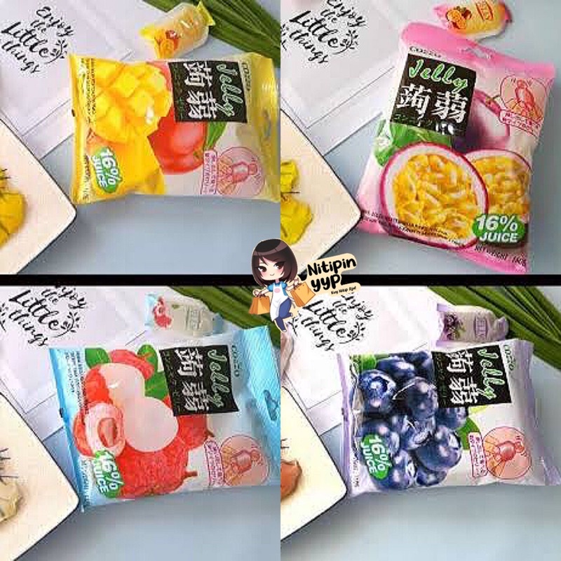 [HALAL] Konnyaku COZZO Fruit Jelly Zero Fat - Snack Konjac Juice Jelly Buah mirip Orihiro Jelly Jepang - Cemilan Jelly Sehat (160gr)