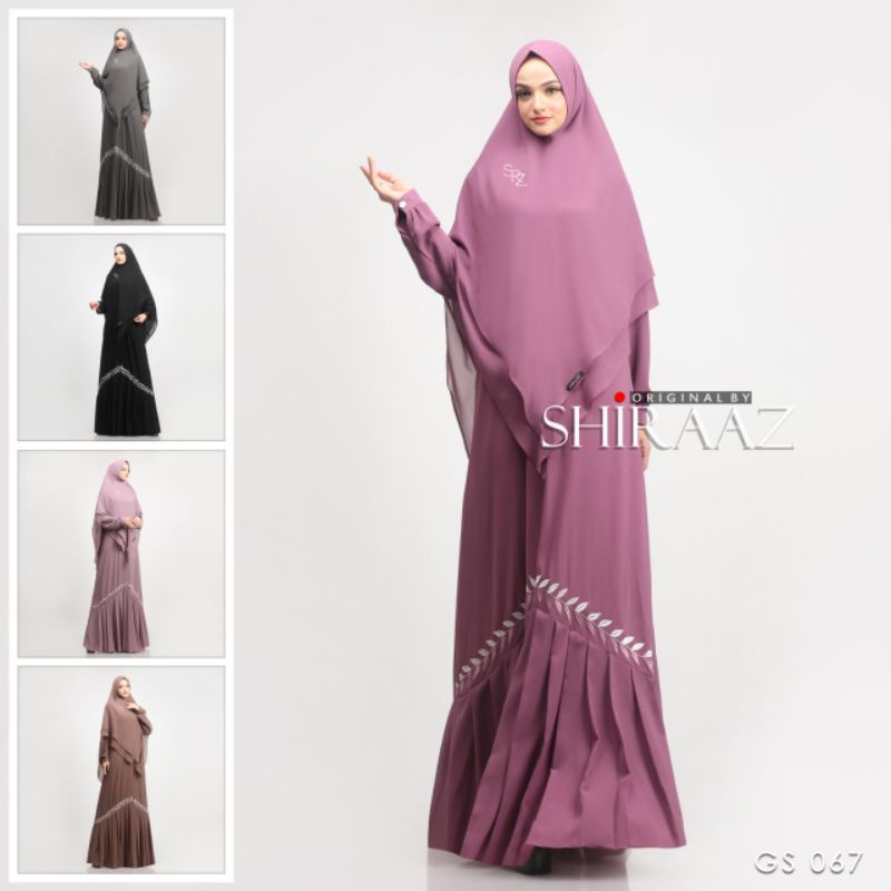 Gamis syari GS 067 bordir by shiraaz