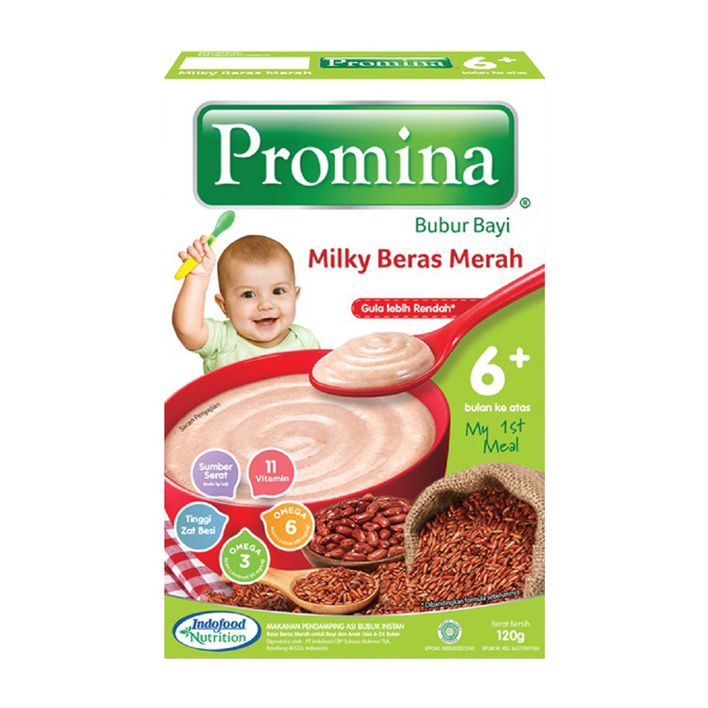 Promina Bubur Bayi Milky Beras Merah 6M+ 120g