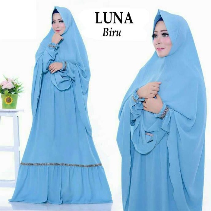 MAXI GAMIS LANNY KOREAN SILK BORDIR LD PJ BUSUI TANPA PASHMINA I JUMBO MAHARANI MAXI SET STELAN MUSL