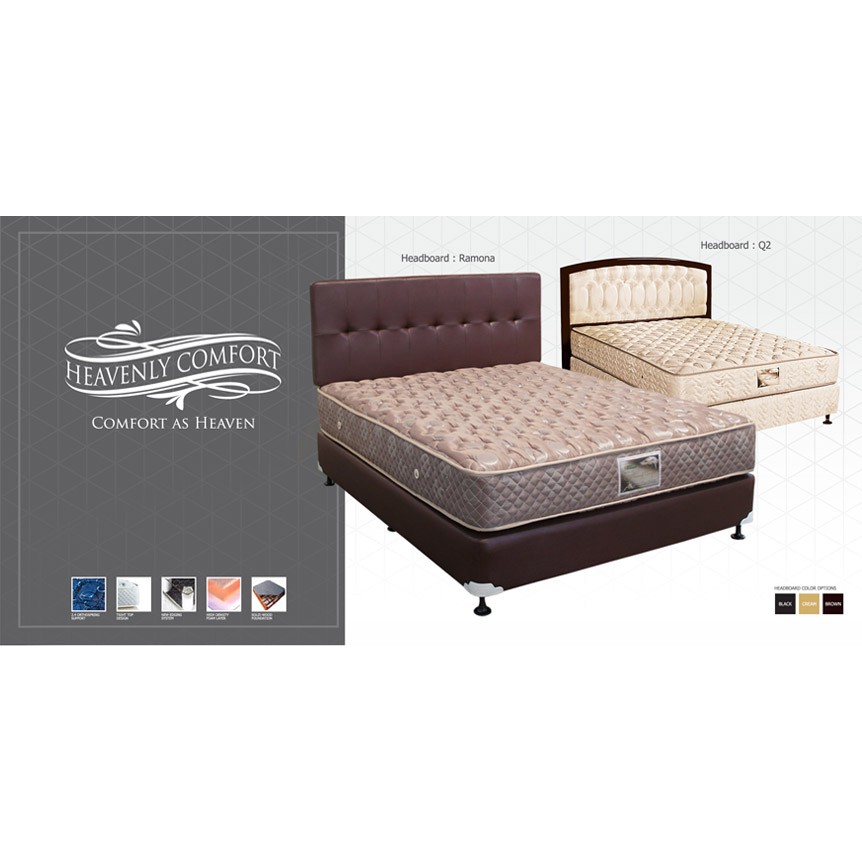 Quantum Heavenly Comfort HB Ramona-120x200 Springbed (Full Set)