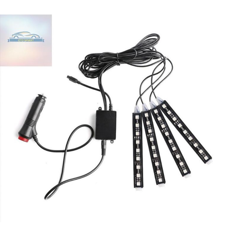 LAMPU LED KOLONG MOBIL RGB LAMPU DASHBOARD 16 WARNA REMOT + SENSOR MUSIC