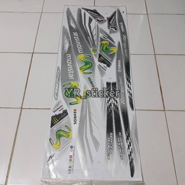 Striping sticker sticker lis variasi yamaha MIO GT 2013-2015 movistar (sudah di cutt)