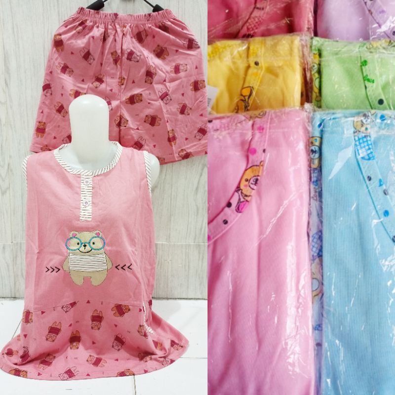 SG - Set Baju tidur Kaos Wanita Dewasa / Baju tidur Kensi sielie