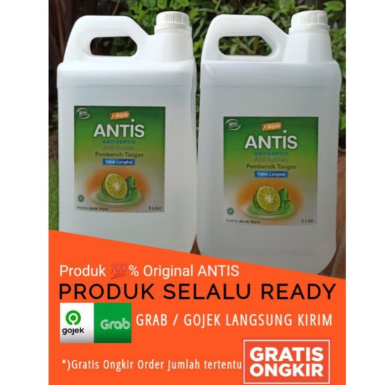 ANTIS Hand Sanitizer 5 Liter / ANTIS 5 LITER / ANTIS REFILL EXP DATE 2027