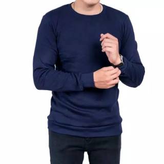  Kaos  Polos  Kaos  Polos  Lengan  Panjang  Ujung Karet  Pria 