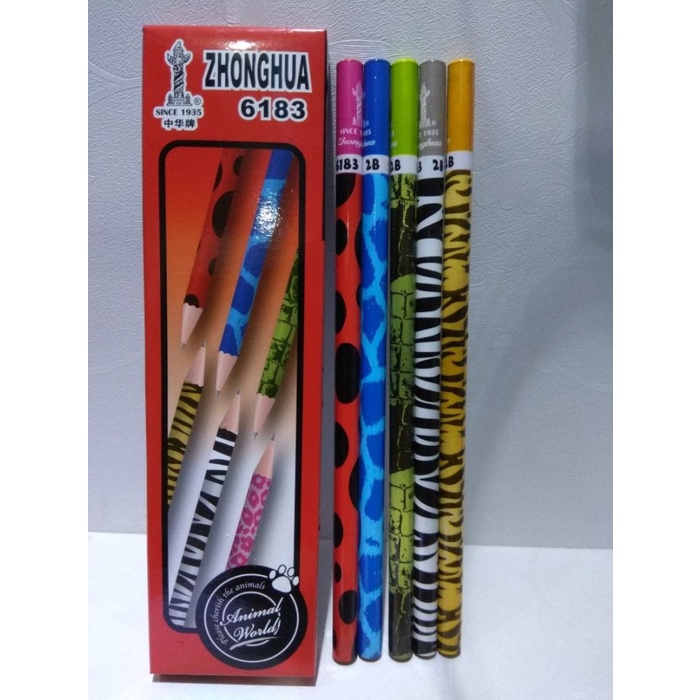 

Sale!!! Pensil 2B Zhonghua 6183 ( Safari ) Isi 12 Pcs Hot Sale