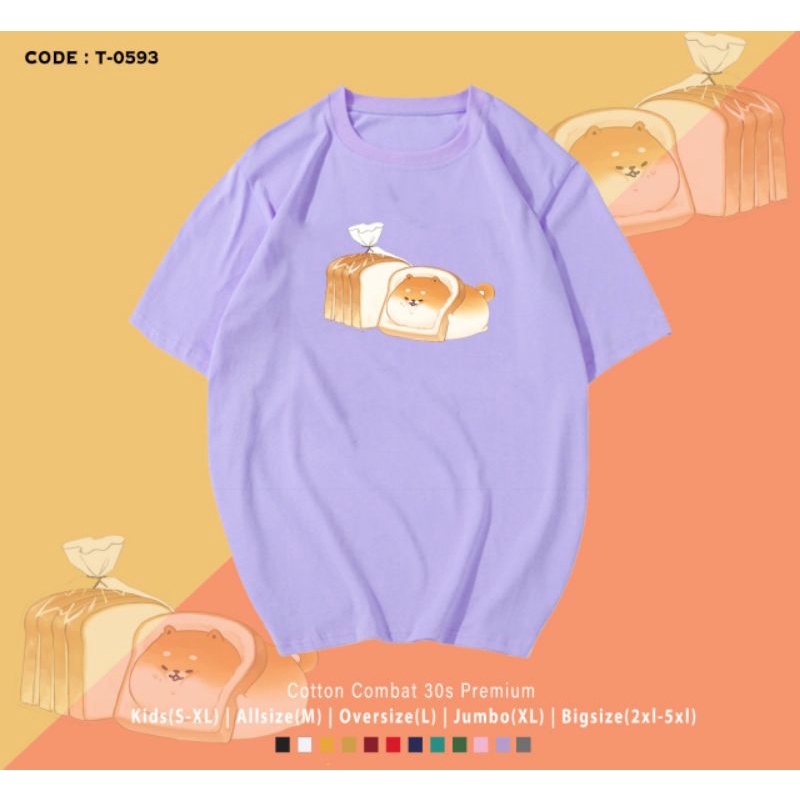 KAOS SHIBA GUGUK BREAD/KOREAN TEE DOG SHIBA BREAD