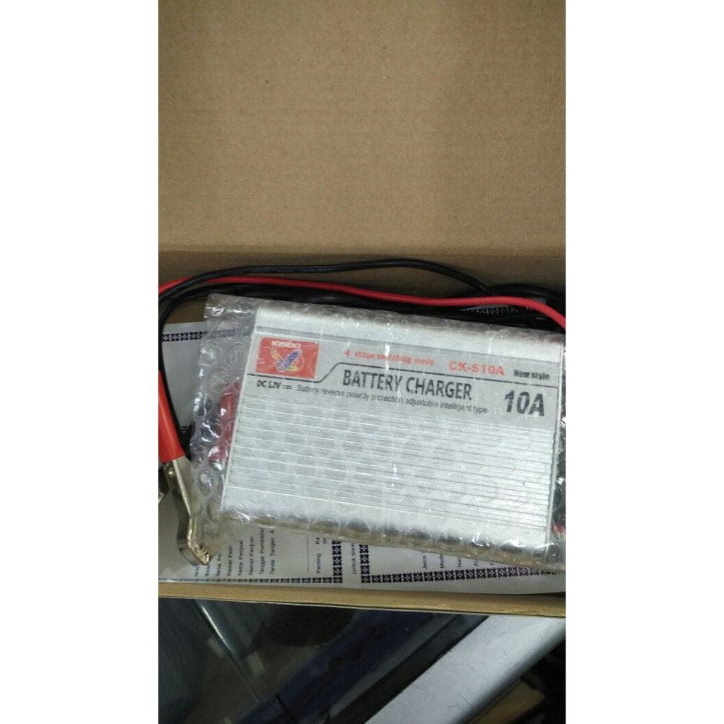 Charger Aki Portable - Aki Mobil - Otomotif Battery Charger Aki 12V 10A , Cas Aki Motor Mobil 12 V