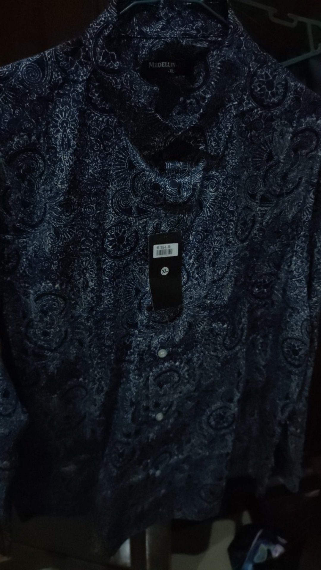 Medellin Kemeja Batik Pria Lengan Panjang Premium 10176 Biru