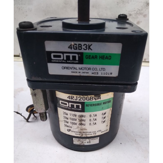 Ac Motor Gearbox 20W 110V Ratio 1:3