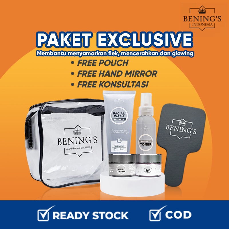 BENINGS SKINCARE BY DR.OKY PRATAMA PAKET BRIGHTENING (BENINGS CLINIC) BENING PAKET PENCERAH DAN GLOWING-PKT EXCLUSIV #REMAJA