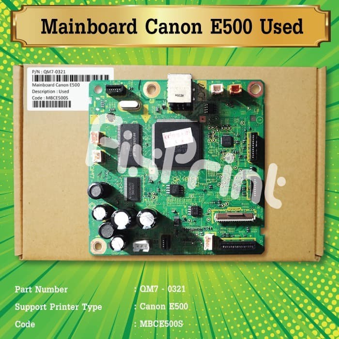 Mainboard Printer Canon E500 E-500 Logic Board E 500 Motherboard E500 Bergaransi 30 Hari