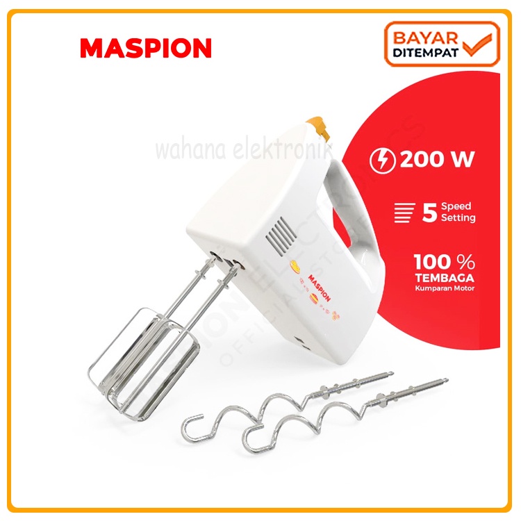 Maspion Mixer MT-1150 Hand Mixer Pencampur