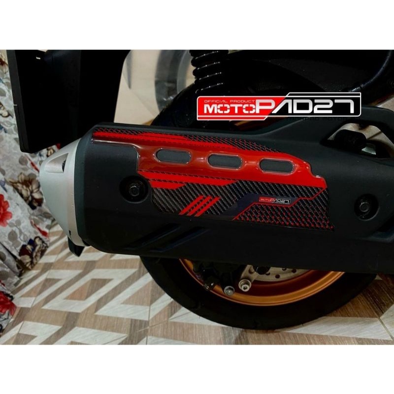 Sticker Resin timbul Tameng Pelindung Cover Knalpot Honda All New Pcx 160 2021