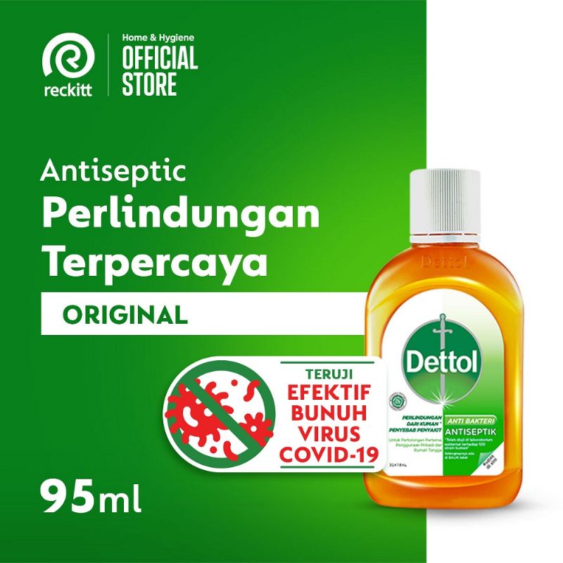 95 ml Dettol Antiseptik Detol Cair AYES TOSERBA
