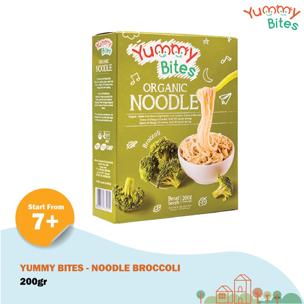 Jual Yummy Bites Organic Noodle Broccoli 200gr Indonesia