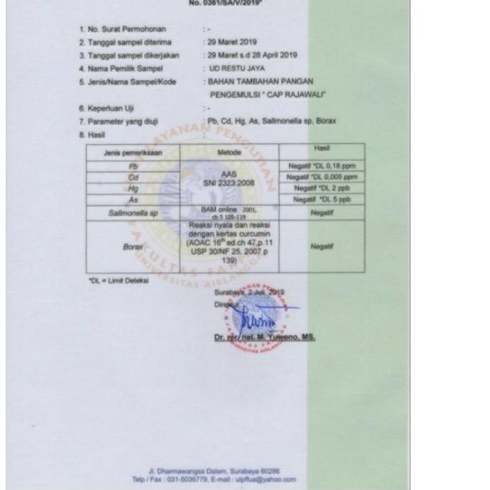 

[KODE 77] Pengembang Buat Krupuk Cap Rajawali - Garam Bleng Rajawali BPOM Berat 1000gr termurah se indonesia