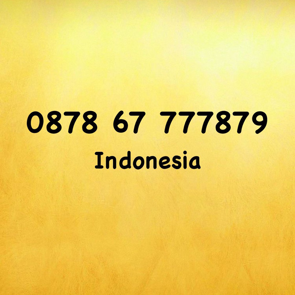 Nomor Cantik XL Bebas Urut Tangga - 79 - 78 - 7879 - 0878 67 777879