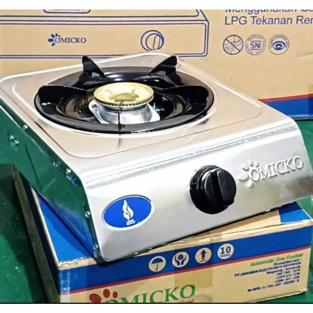 kompor gas satu tungku omicko kompor gas portable