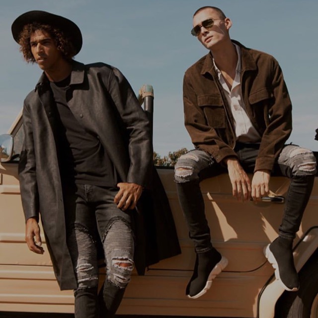 Rucas x Bimopd Camo Biker Jeans