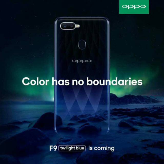 OPPO F9 smartphone 4GB / 64 GB, garansi resmi OPPO