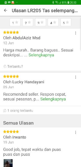 Tas selempang kanvas pria/Sling bag/Tas selempang cowok LR205