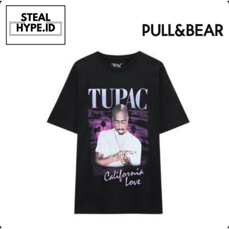 TUPAC PULL & BEAR TEE ORIGINAL 100%