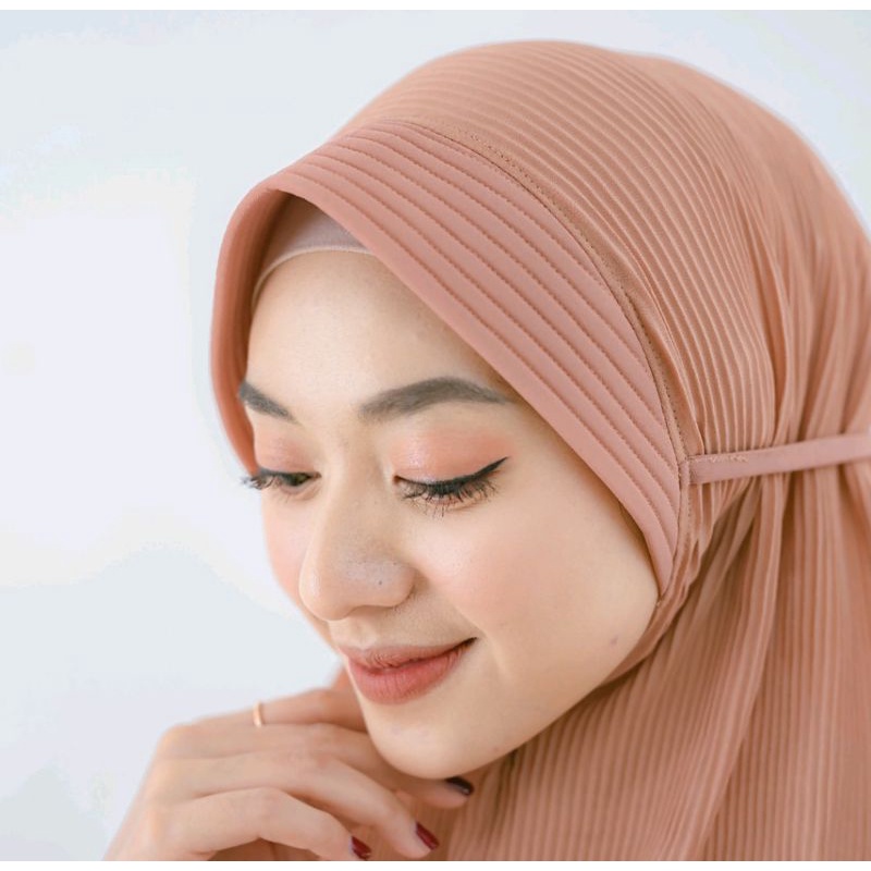 Hijab Maryam Plisket Pet Tali
