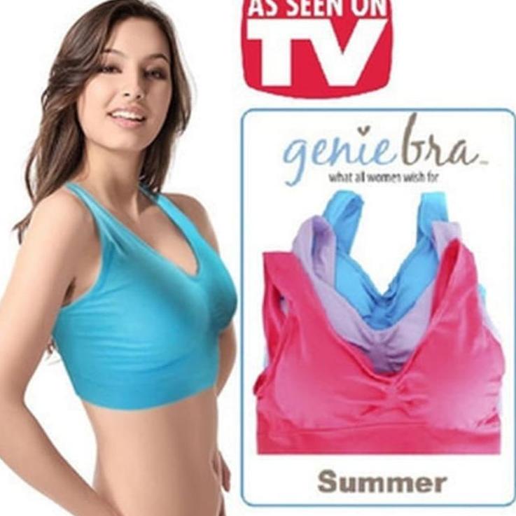 Obral Laris Cod Genie Bra Tanpa Kawat Premium Classic (isi 3 pcs)  Genie Bra Classic Original Genie 