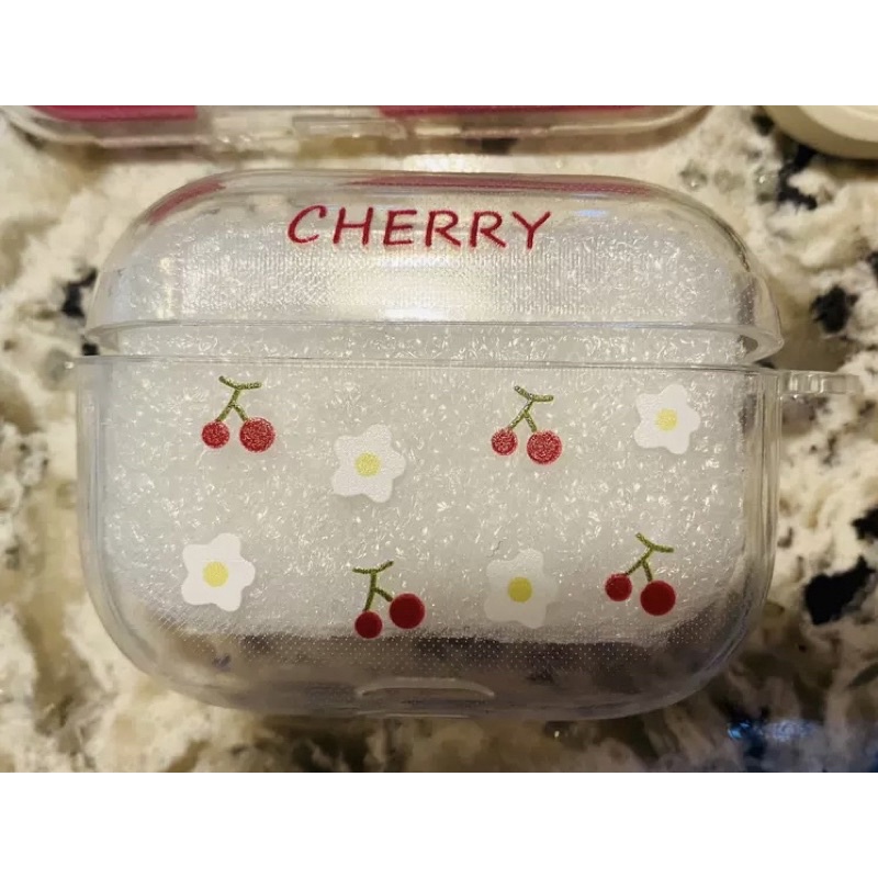 Red Cherry Softcase for Airpods 1/2 Pro 3 Case Airpods Lucu