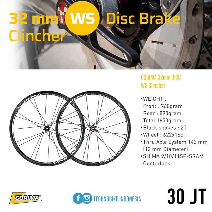 Wheelset Road Disc Brake Corima 32 Ws Clincher
