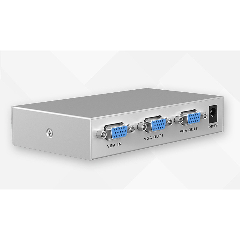 Vga splitter nyk 2 port 1440p 150mhz adapter - Vga 1 input to 2 output